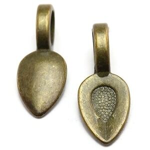 20pcs Glue On Spoon Bails bronzetone necklace pendant jewelry making‎